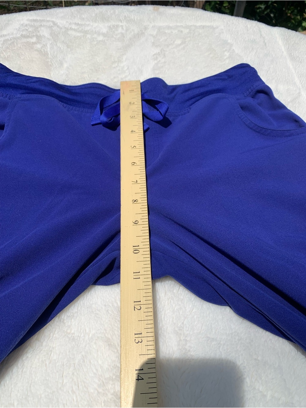 Figs Women's Flare Scrub Pants in Royal Blue - Picture 6 of 8